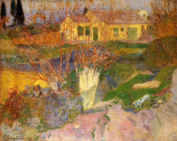 Mas, near Arles - Paul Gauguin Painting